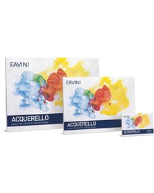 Blocco ACQUERELLO 10fg 340gr 35X50cm FAVINI