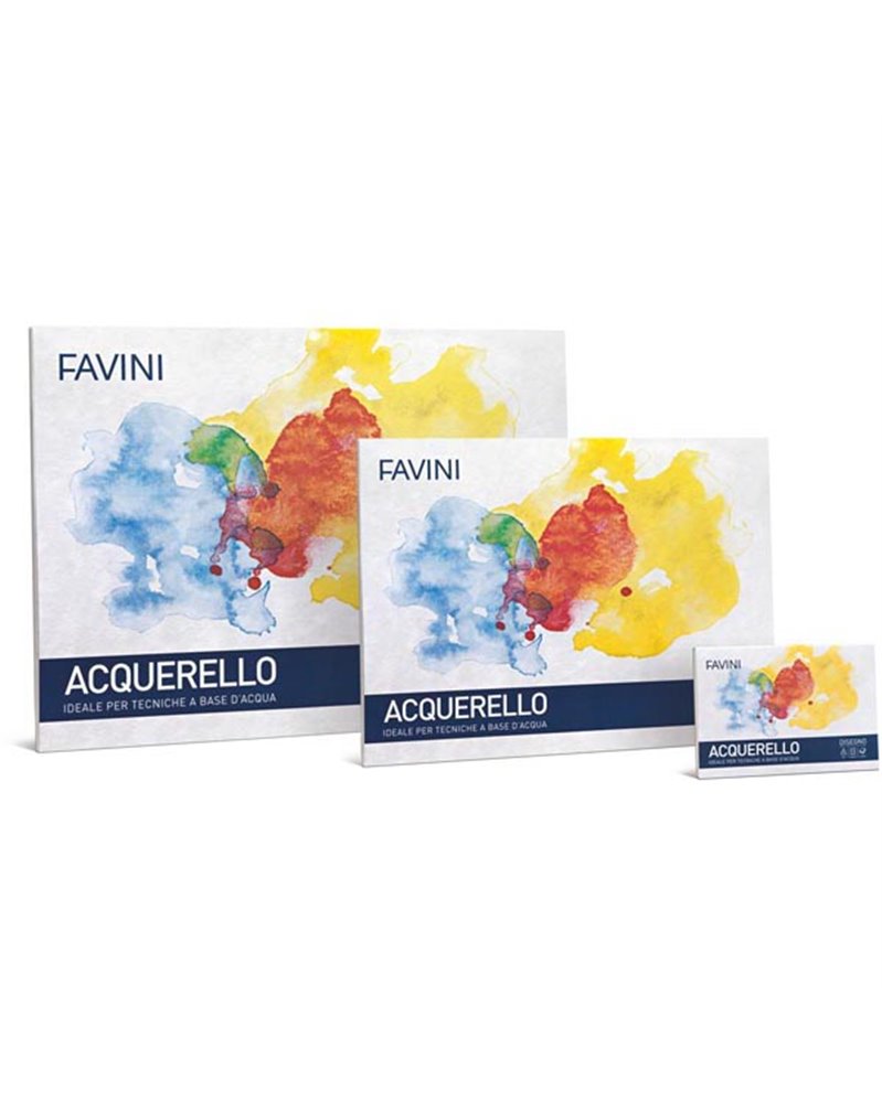 Blocco ACQUERELLO 10fg 340gr 35X50cm FAVINI