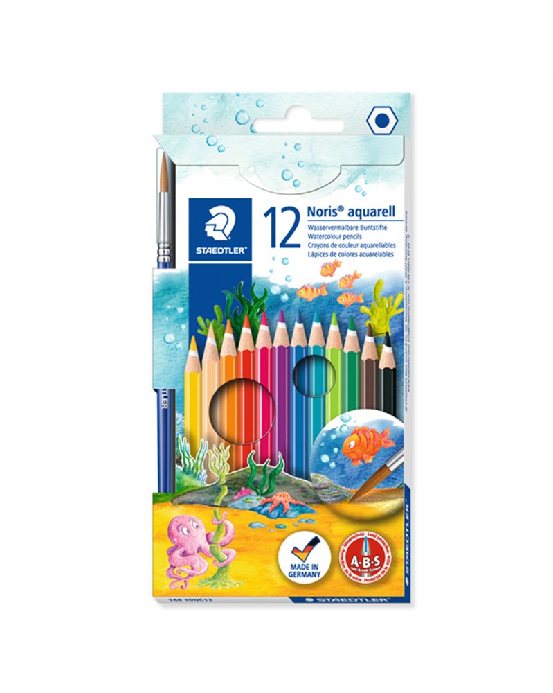 ASTUCCIO 12 MATITE COLORATE 144 AQUARELL NORIS CLUB STAEDTLER