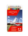 Astuccio metallo 12 Prismalo Aquarelle Caran D'Ache