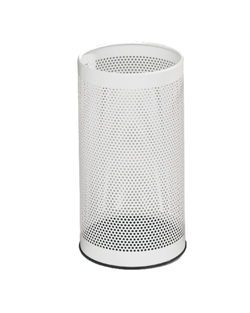 PORTAOMBRELLI TONDO BIANCO H 48CM IN METALLO FORATO