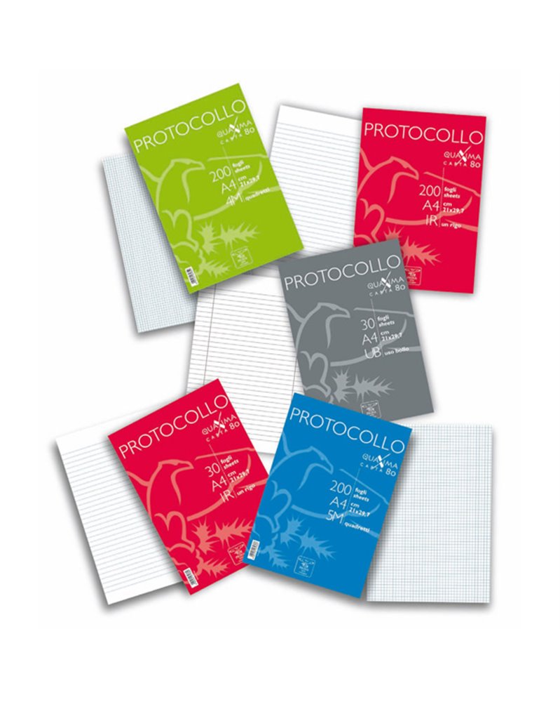 PROTOCOLLO A4 1RIGO 30FG 80GR PIGNA