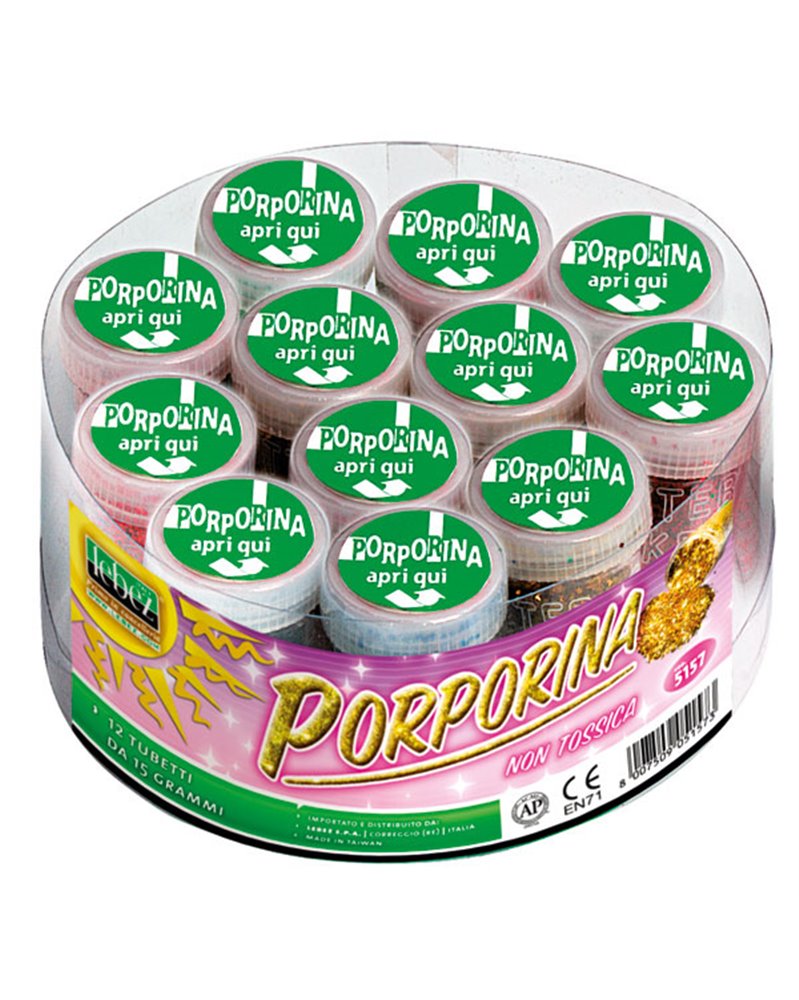 ASSORTIMENTO 12 TUBETTI PORPORINA 15gr ASSORTITI LEBEZ