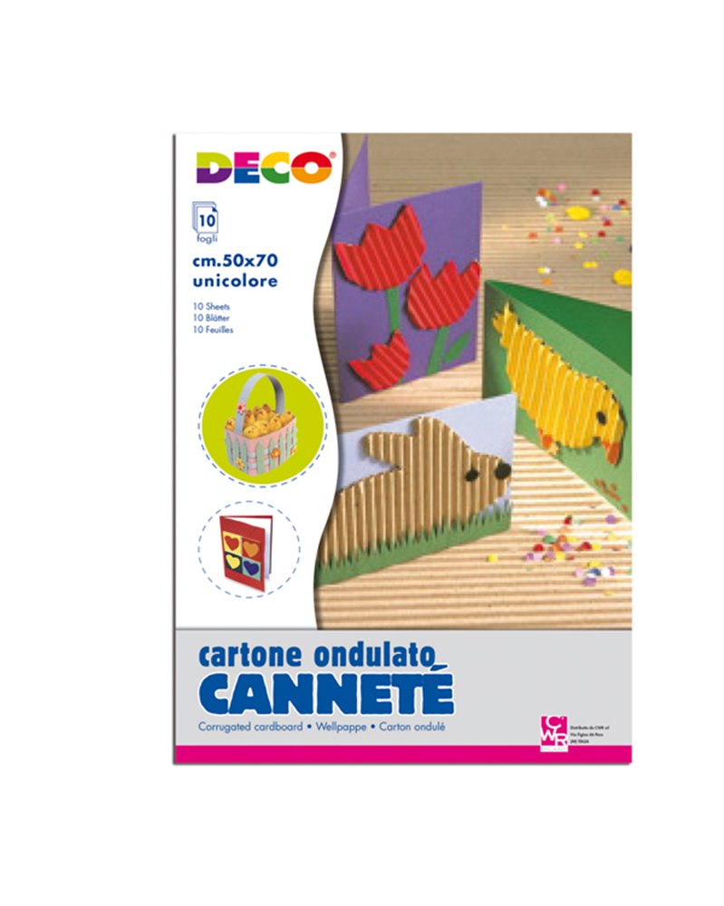 10FG CARTONCINO ONDULATO 50X70CM BLU ART 2206/2 CWR