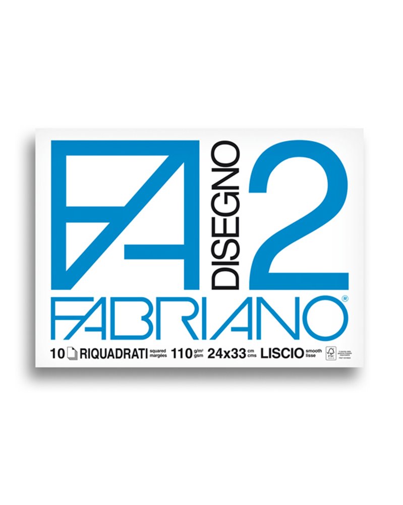 ALBUM P.M. FABRIANO2 (24X33CM) 10FG 110GR LISCIO SQUADRATO