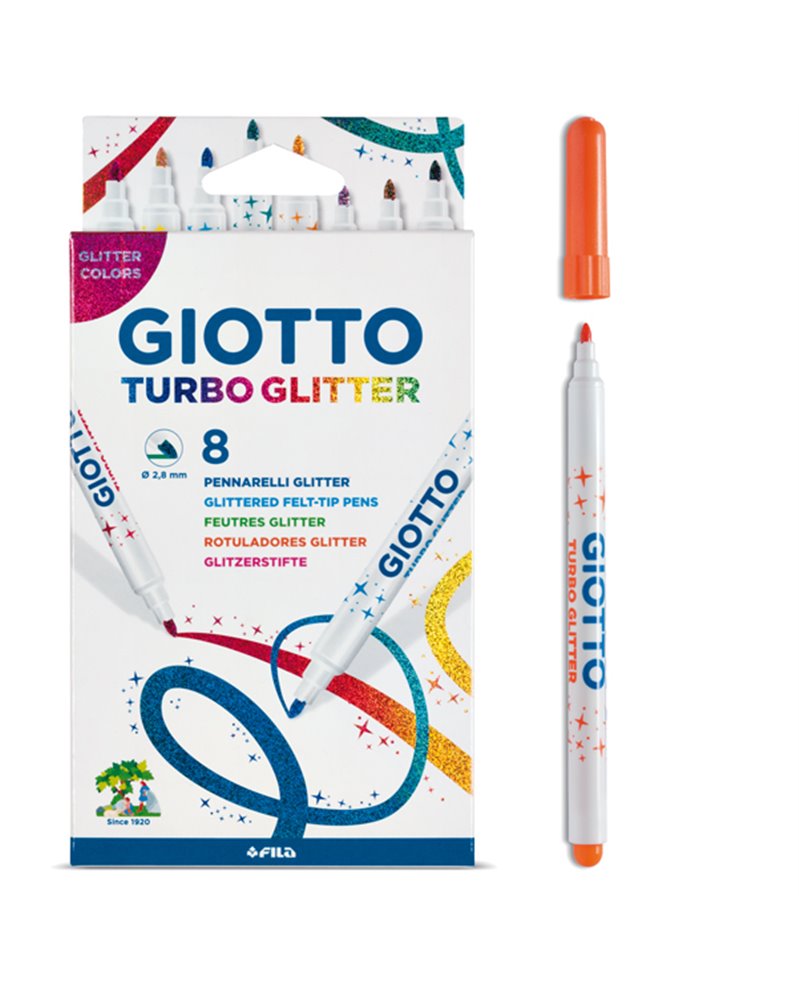 ASTUCCIO 8 PENNARELLI TURBO GLITTER GIOTTO