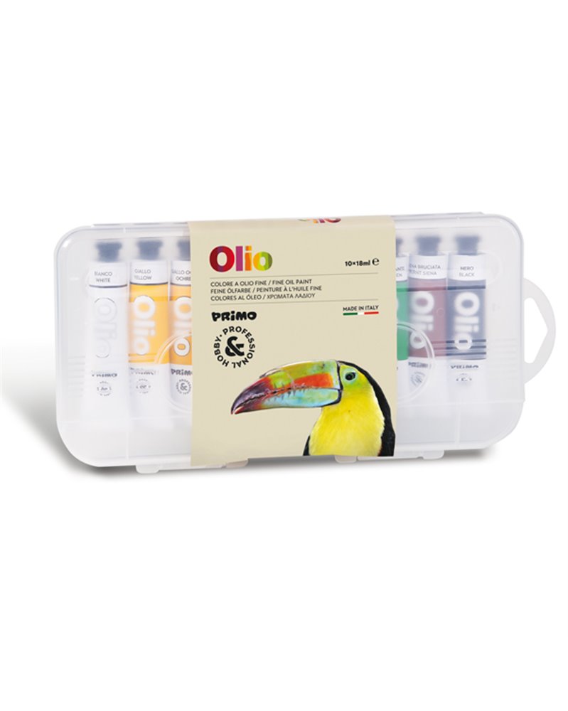 ASTUCCIO 10 COLORI A OLIO 18ml Primo