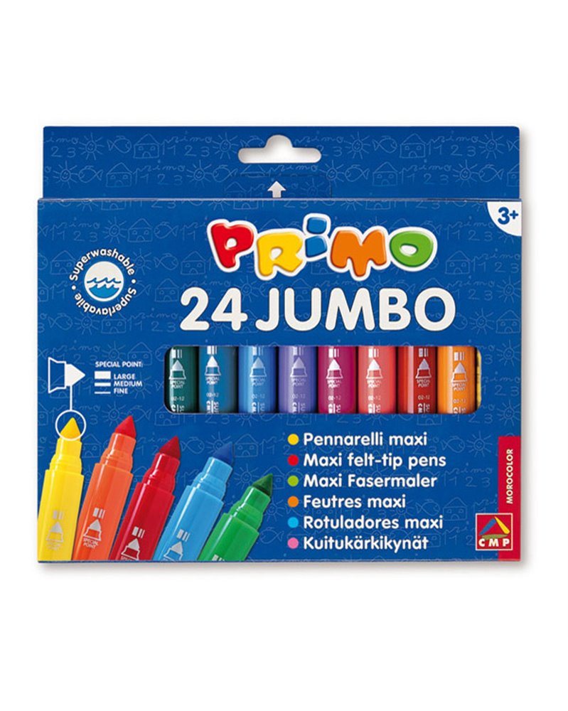 ASTUCCIO 24 PENNARELLI JUMBO SUPERLAVABILI PRIMO