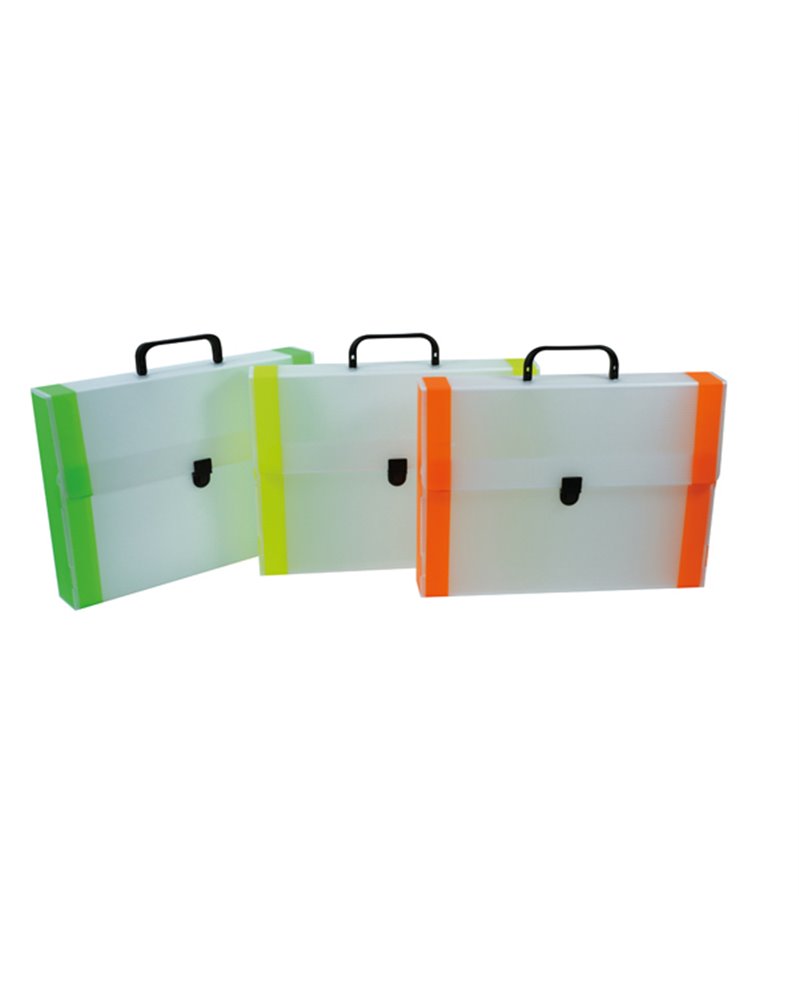 VALIGETTA POLIONDA dorso FLUO 38x53cm dorso 5cm RI.PLAST