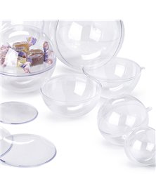 SFERA APRIBILE in POLISTIRENE TRASPARENTE Ã¸160mm RI.PLAST