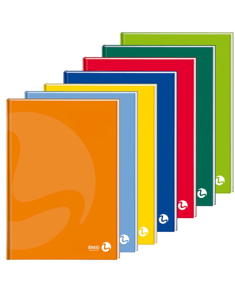 MAXIQUADERNO CARTONATO A4 80gr 96fg+1 5mm COLOR 80 BM
