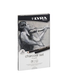 ASTUCCIO METALLO assortimento REMBRANT CHARCOAL SET LYRA