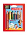 Astuccio 6 pastelli STABILO WOODY 3in1 + TEMPERINO