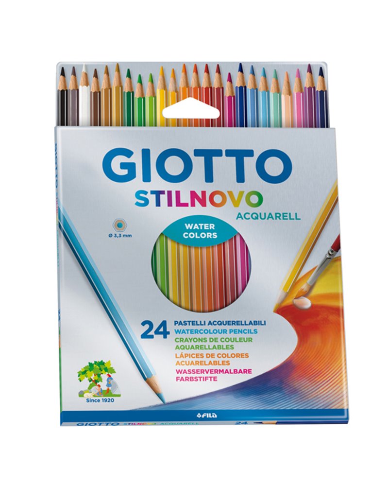 ASTUCCIO 24 PASTELLI STILNOVO ACQUARELL GIOTTO