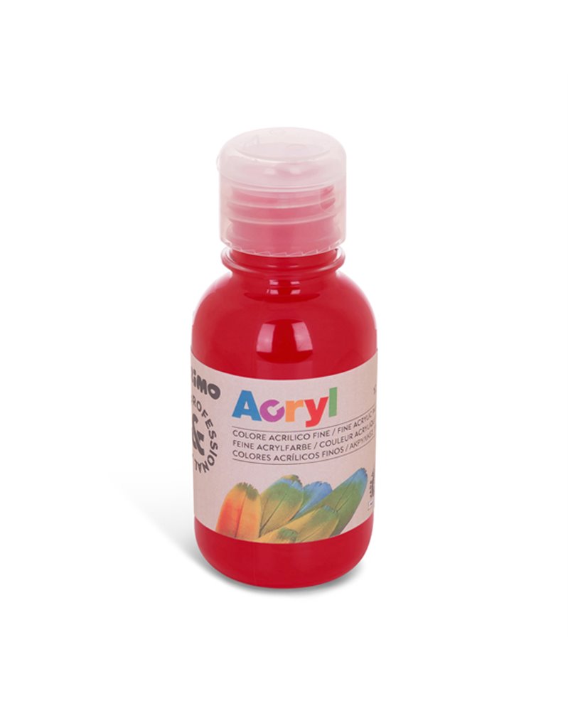 Colore acrilico fine Acryl 125ml rosso carminio PRIMO