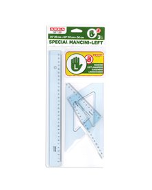 SET DISEGNO PER MANCINI RIGA 30CM E SQUADRE DA 45Â° E 60Â° ARDA