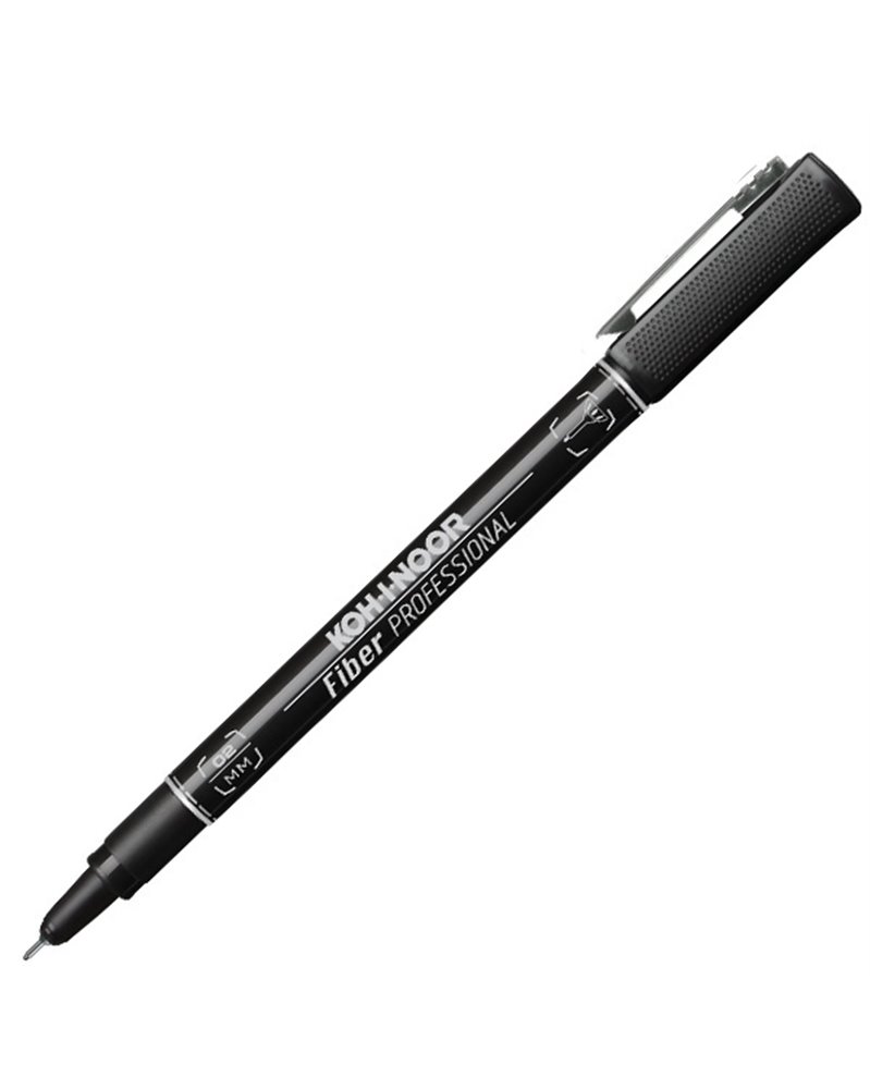 FINELINER PROFESSIONAL FIBER NERO 0,2MM