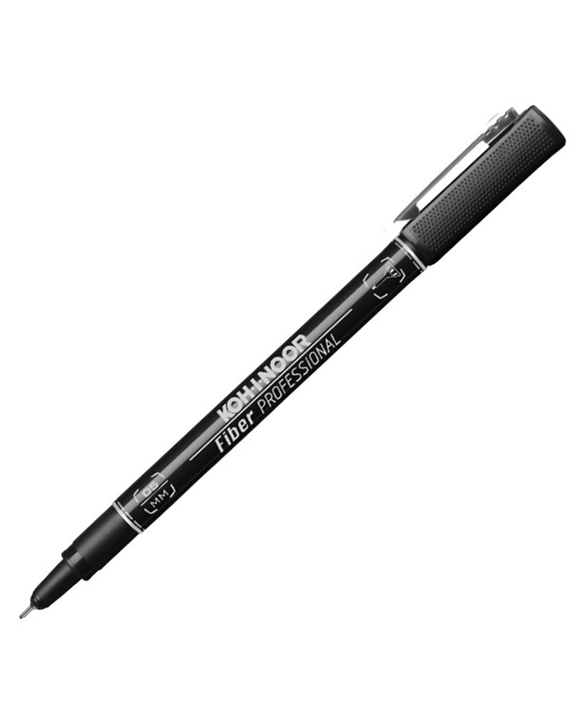FINELINER PROFESSIONAL FIBER NERO 0,5MM