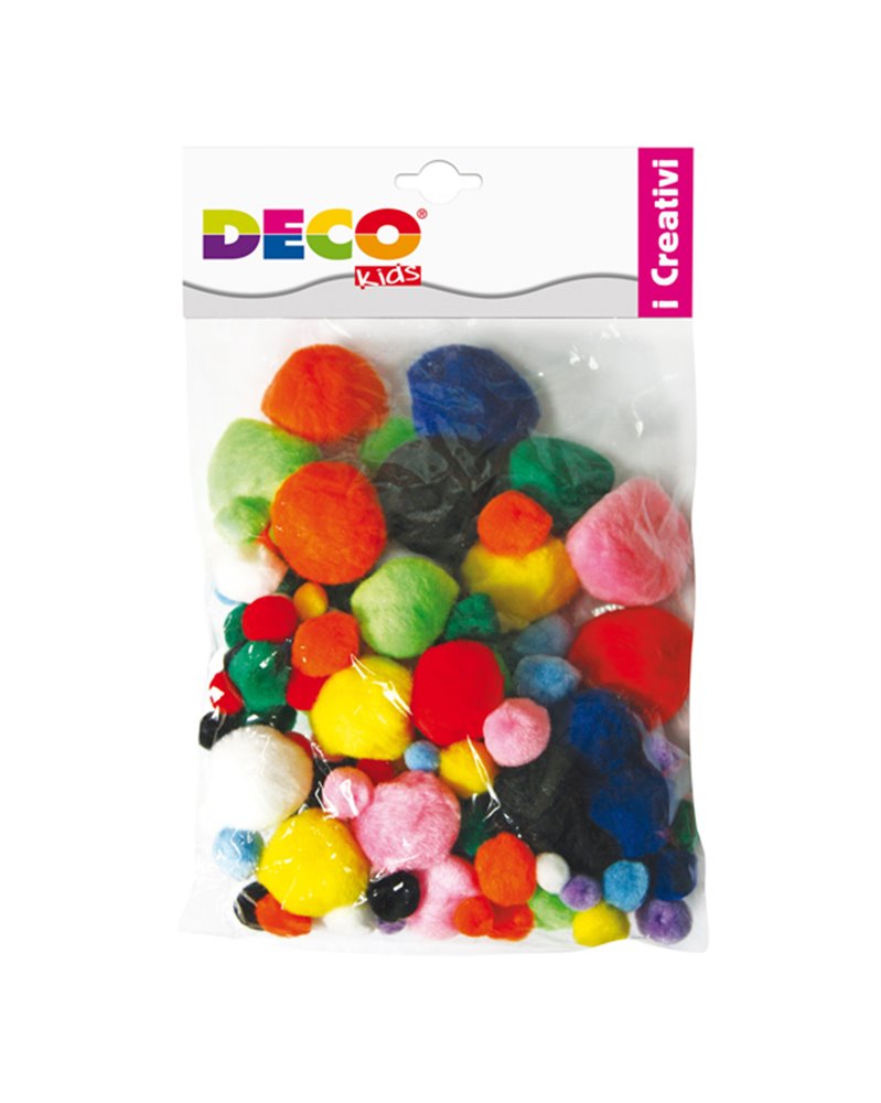 Pompons busta da 40pz colori assortiti CWR Pompons busta da 40pz colori assortiti CWR