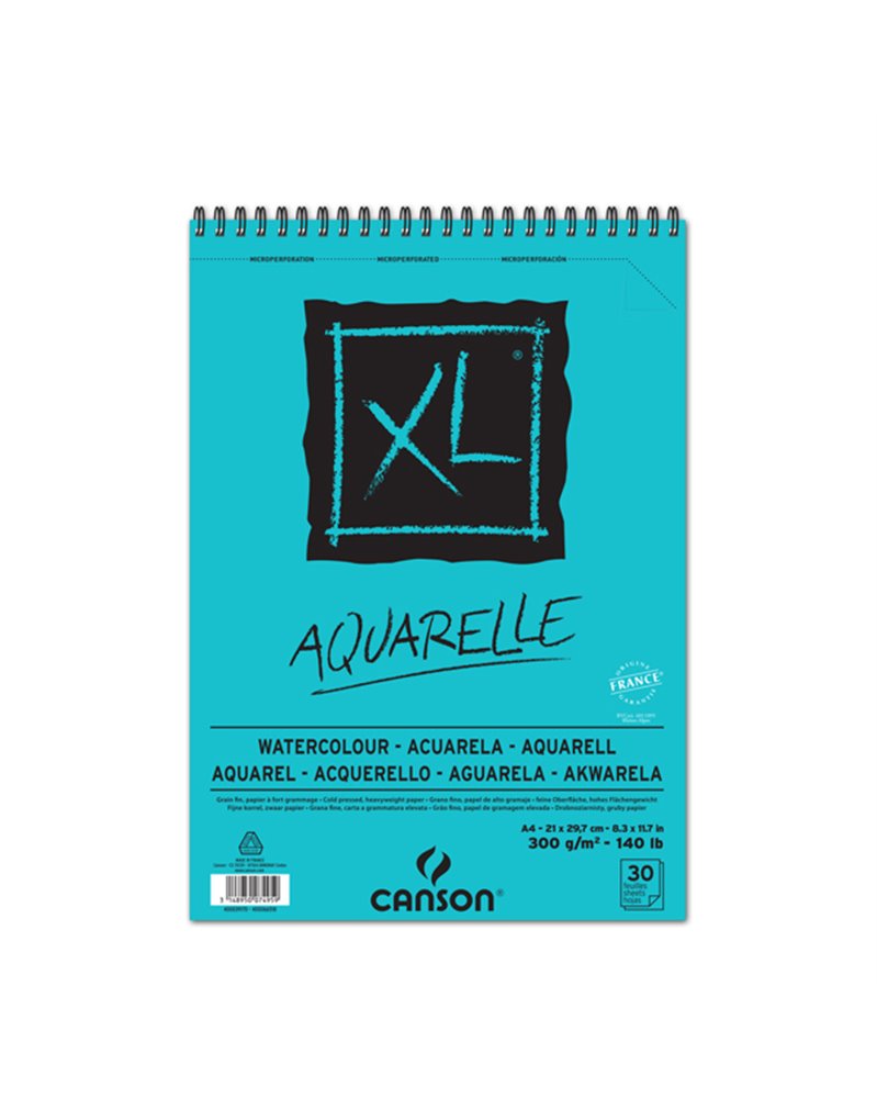 Album XL Aquarelle f.to A4 300gr 30fg Canson