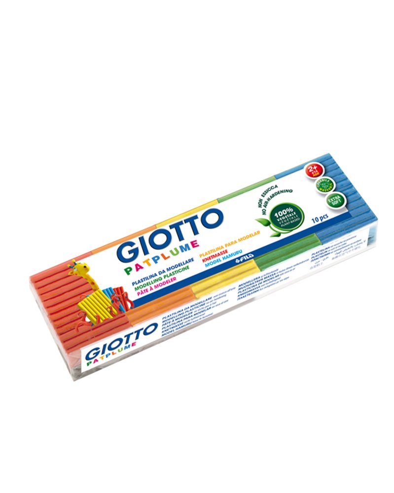 Panetti Plastilina Patplume 10 colori x 50gr GIOTTO