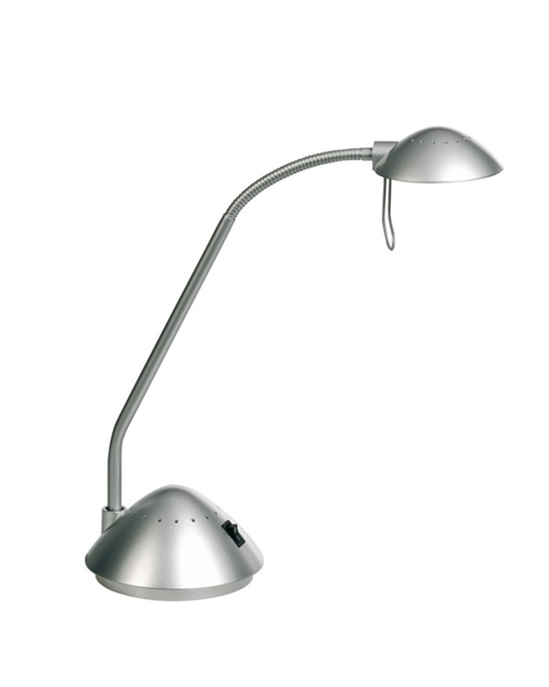 LAMPADA DA SCRIVANIA KANSAS ARGENTO ALOGENA 20W