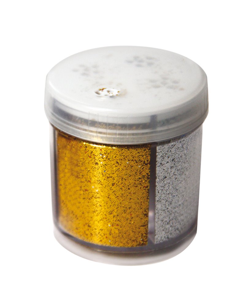 Glitter dispenser grana fine 40ml 4 colori assortiti Cwr