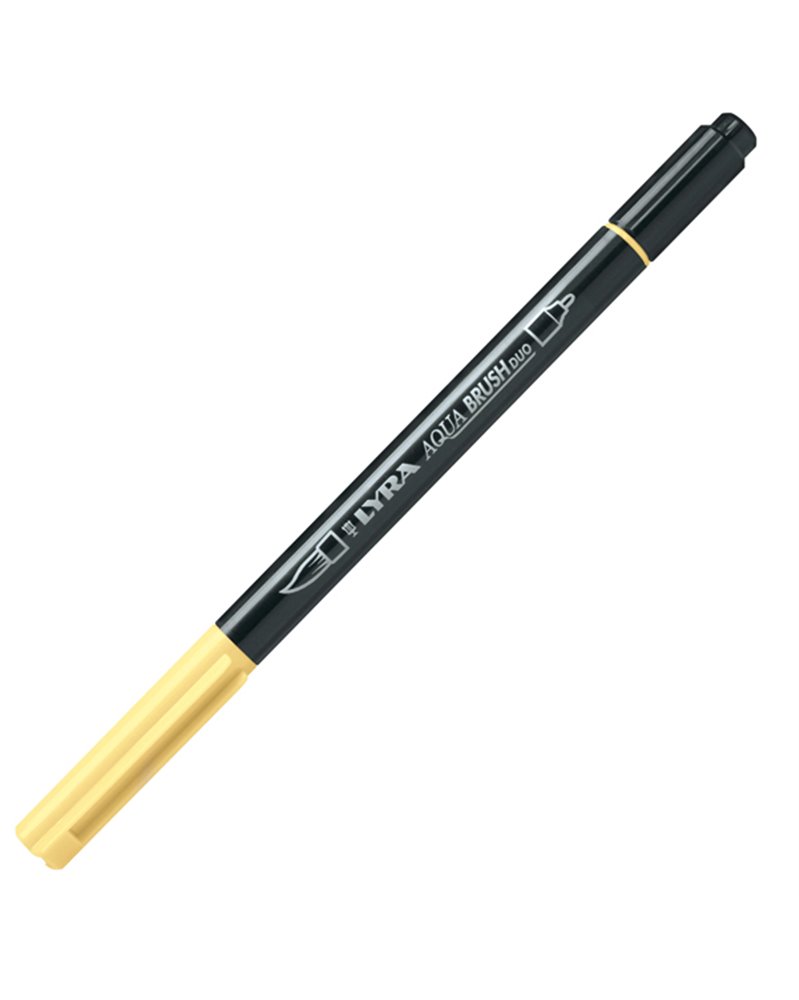 Pennarello a 2 punte AQUA BRUSH DUO giallo chiaro LYRA