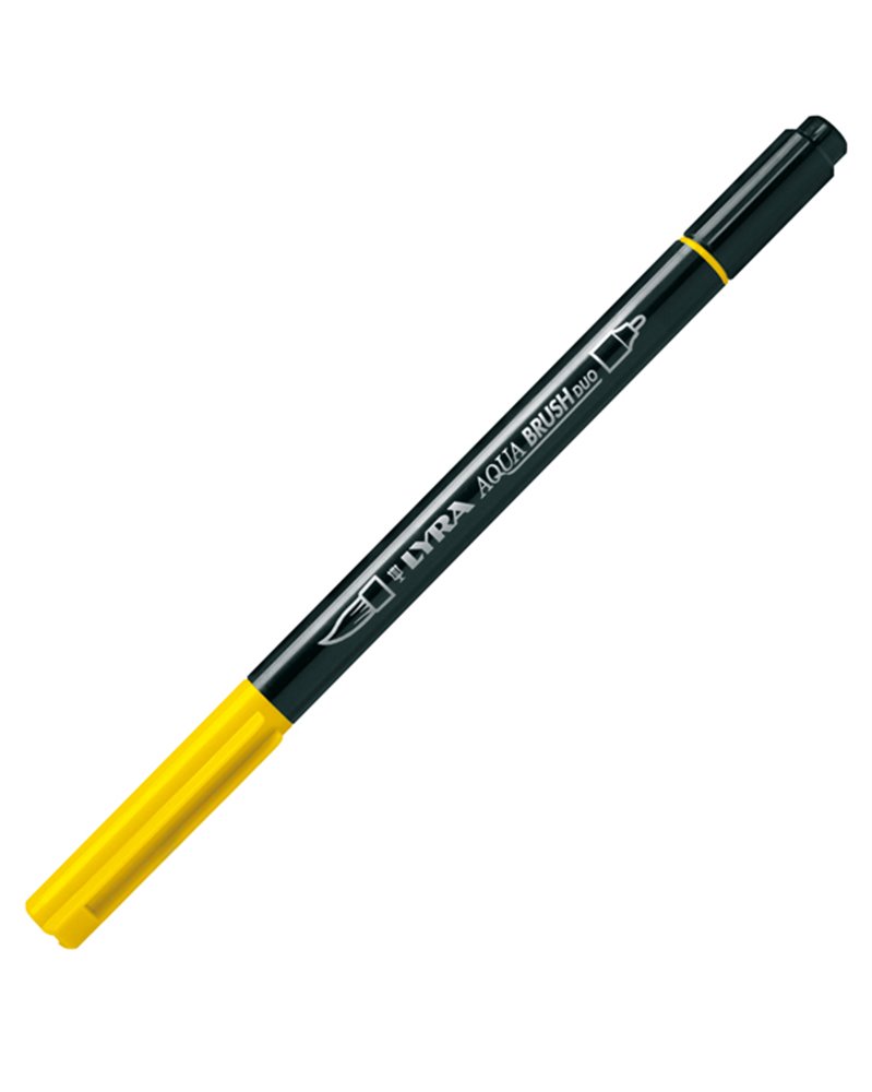 Pennarello a 2 punte AQUA BRUSH DUO giallo limone LYRA