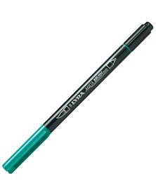 Pennarello a 2 punte AQUA BRUSH DUO verde notte LYRA