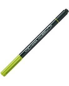 Pennarello a 2 punte AQUA BRUSH DUO still de grain giallo LYRA