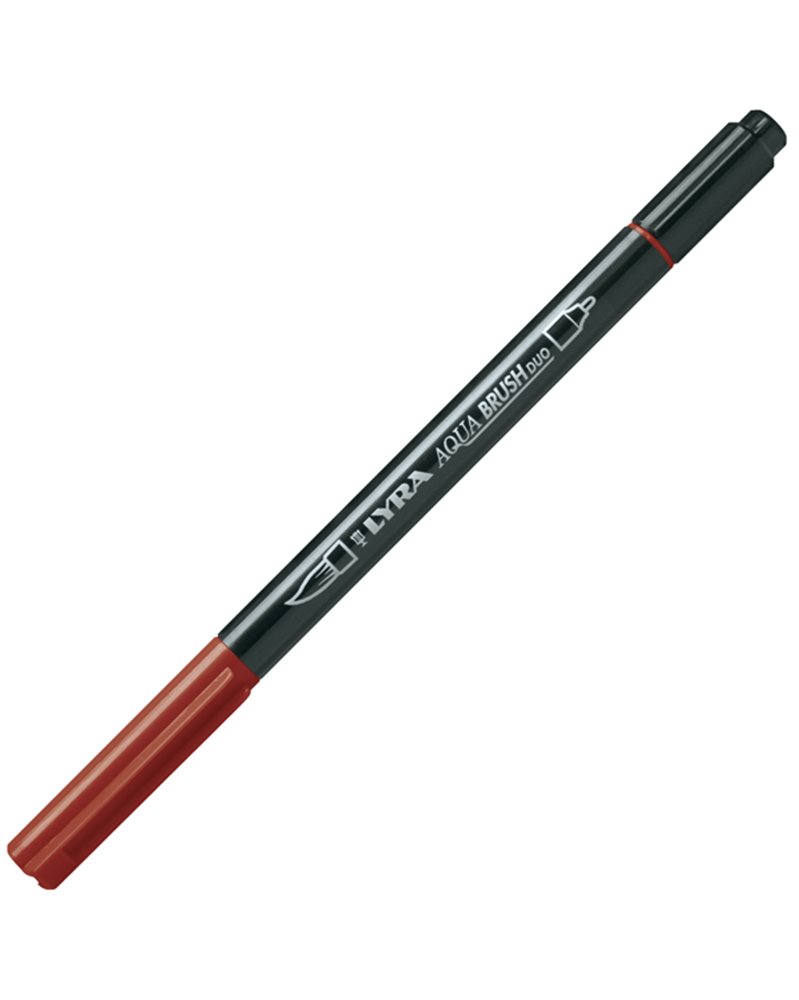 Pennarello a 2 punte AQUA BRUSH DUO rosso Venezia LYRA