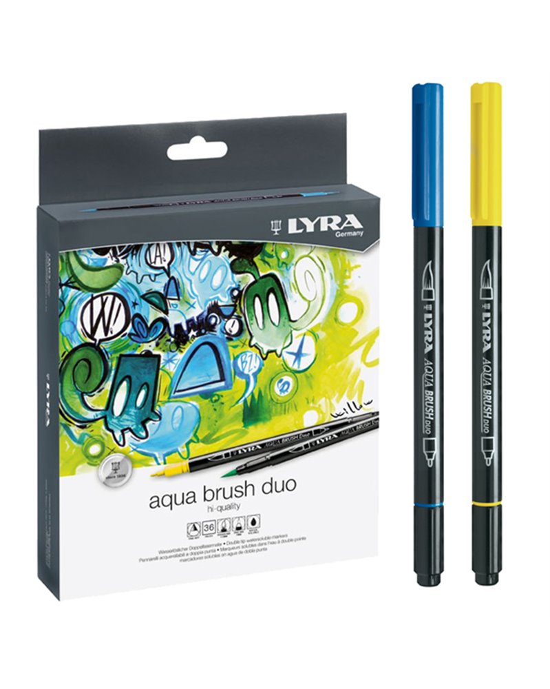 ASTUCCIO 36 PENNARELLI AQUA BRUSH DUO LYRA