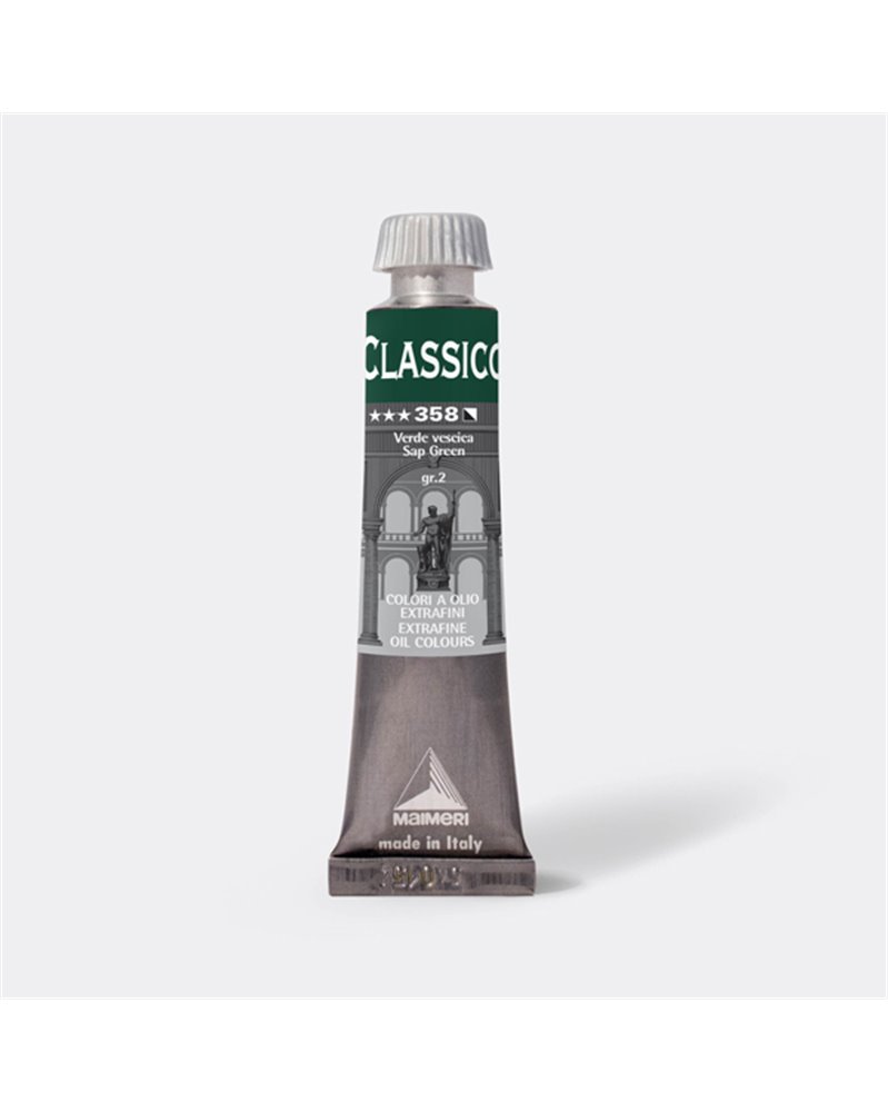 Colore a olio extrafine 20ml verde vescica Maimeri