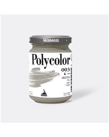 Colore vinilico Polycolor vasetto 140 ml argento Maimeri