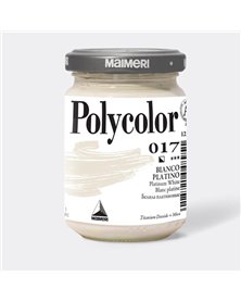 Colore vinilico Polycolor vasetto 140 ml bianco platino Maimeri