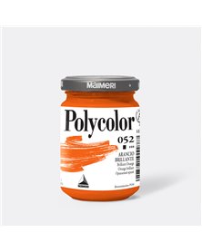 Colore vinilico Polycolor vasetto 140 ml arancio brillante Maimeri