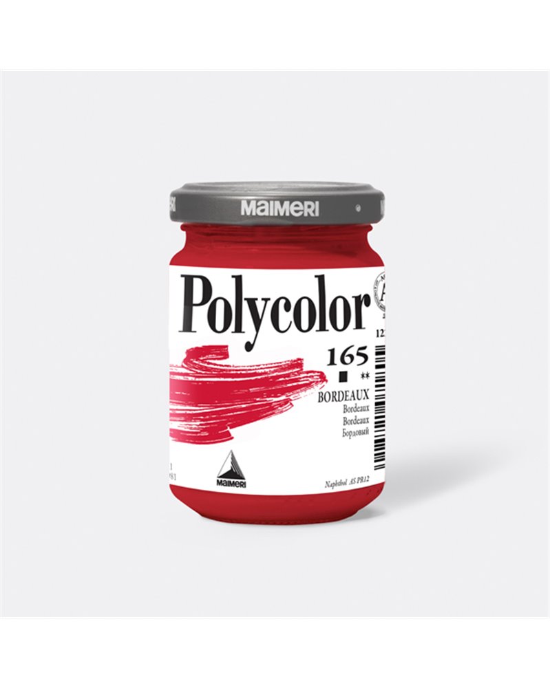 Colore vinilico Polycolor vasetto 140 ml bordeaux Maimeri