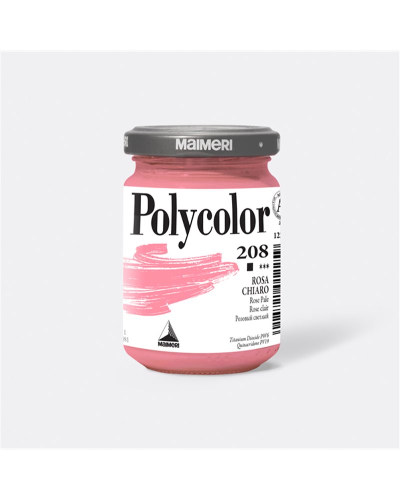 Colore vinilico Polycolor vasetto 140 ml rosa chiaro Maimeri