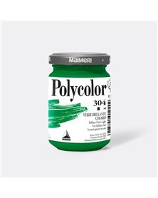 Colore vinilico Polycolor vasetto 140 ml verde brillante chiaro Maimeri