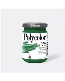 Colore vinilico Polycolor vasetto 140 ml verde ossido di cromo Maimeri