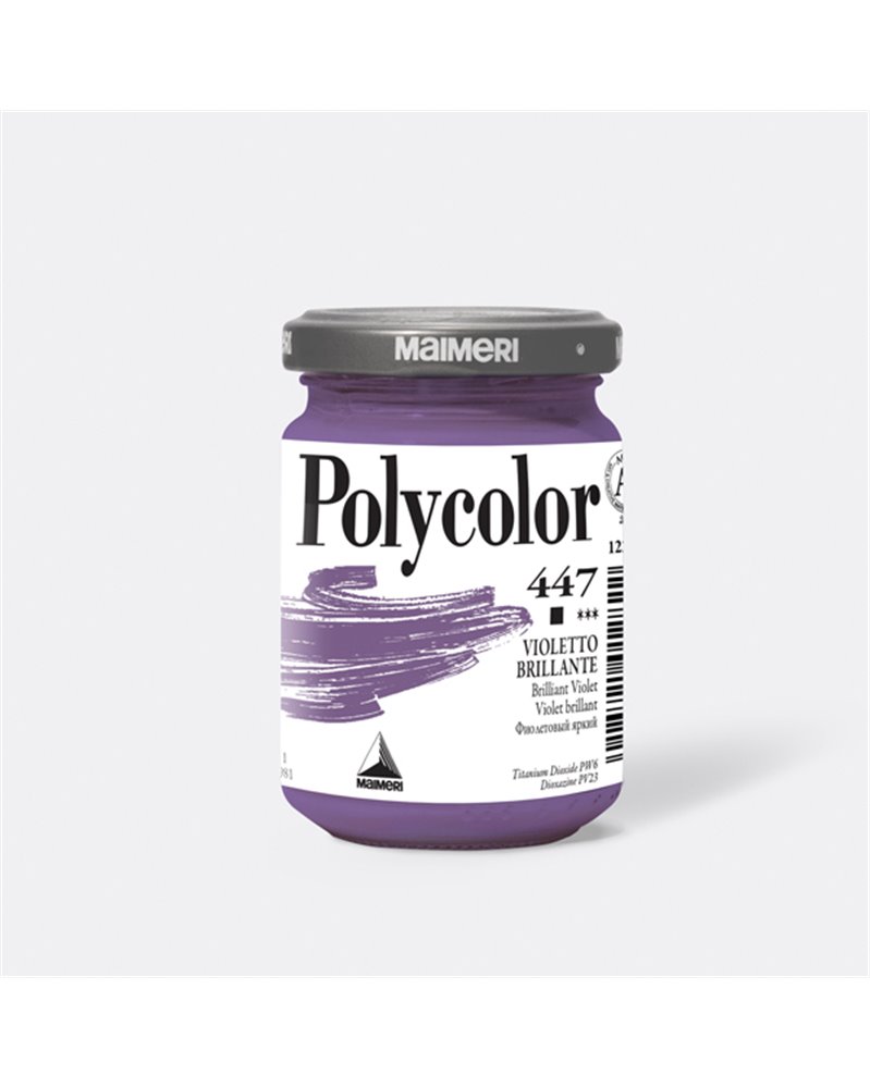 Colore vinilico Polycolor vasetto 140 ml violetto brillante Maimeri