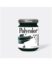 Colore vinilico Polycolor vasetto 140 ml nero Maimeri