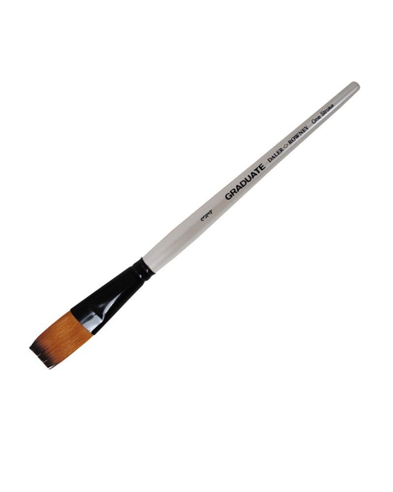 Pennello sintetico Graduate Piatto extra lungo manico corto n.3/4 Daler Rowney