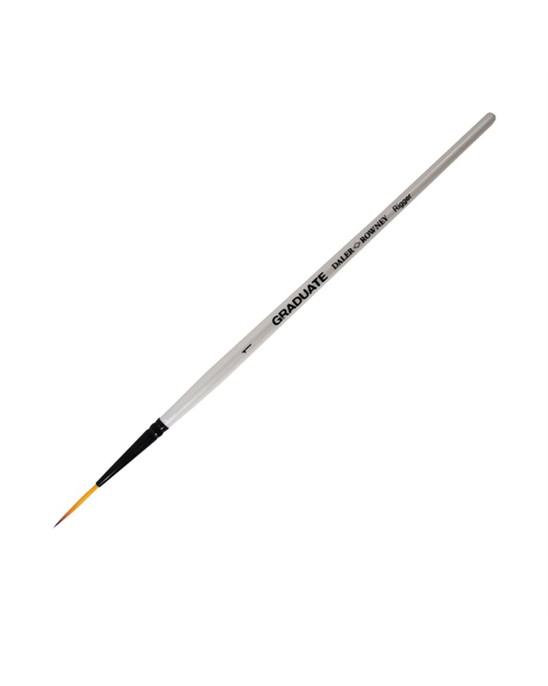 Pennello sintetico Graduate Punta lunga n.1 Manico corto Daler Rowney