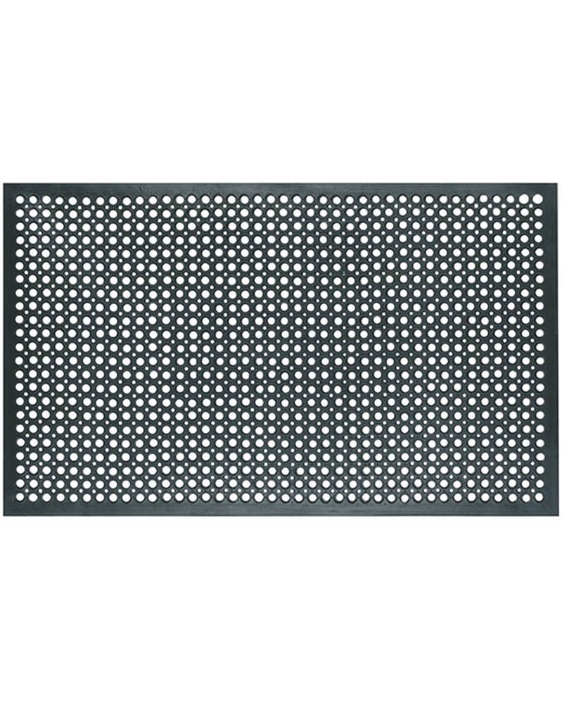 ZERBINO IN GOMMA ENTRANCE NERO 91X153CM VELCOC