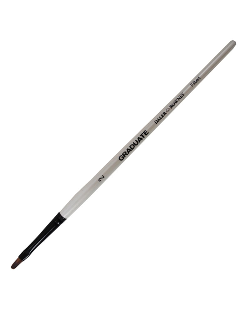 Pennello sintetico lingua gatto Graduate n.2 manico lungo Daler Rowney