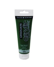 Colore acrilico fine Graduate tubo 120 ml verde vescica Daler Rowney