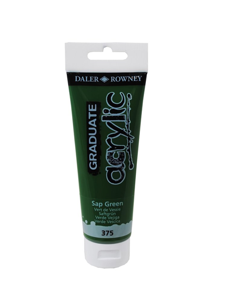 Colore acrilico fine Graduate tubo 120 ml verde vescica Daler Rowney