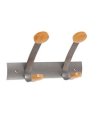 APPENDIABITI da MURO 2POSTI 30cm METALLO/LEGNO Alba